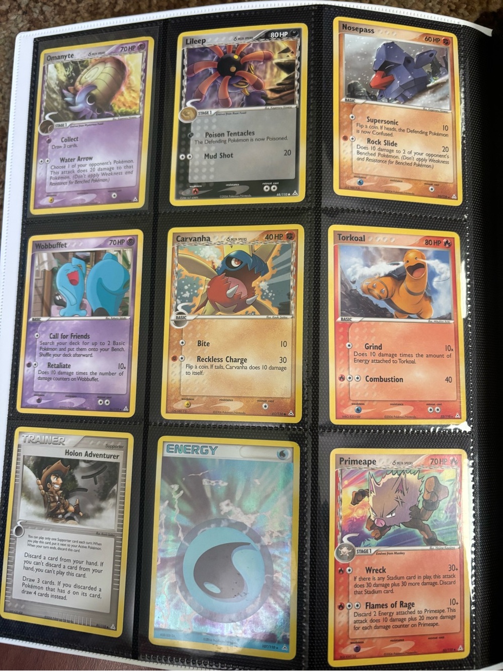 Pokemon Trading Cards - Purple, Orange, Blue Accents